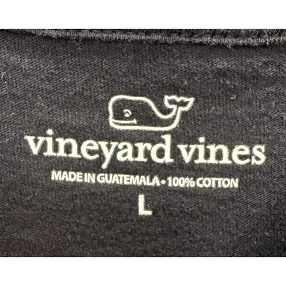 Vineyard Vines Headless Horseman Mens Black Long Sleeve T-Shirt Pocket Large - Picture 5 of 6